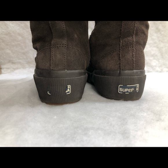 Superga Suede With Faux Fur Tall Boots - Picture 7 of 12